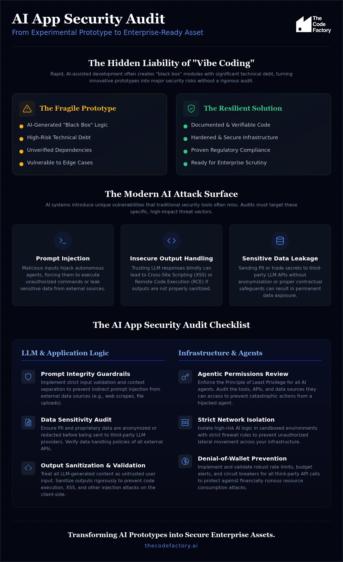 AI App Security Audit Checklist: Securing AI-Generated Software for Production