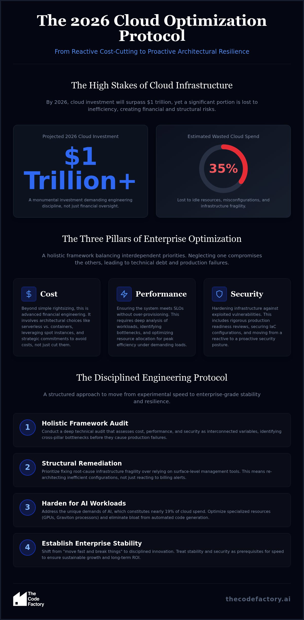 Cloud Infrastructure Optimization: An Engineering Protocol for Resilience and Efficiency in 2026